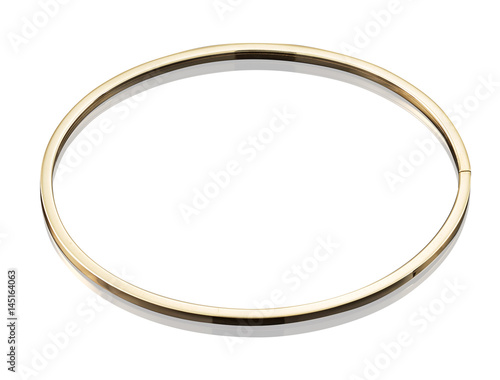 Obraz na płótnie golden bracelet isolated on white