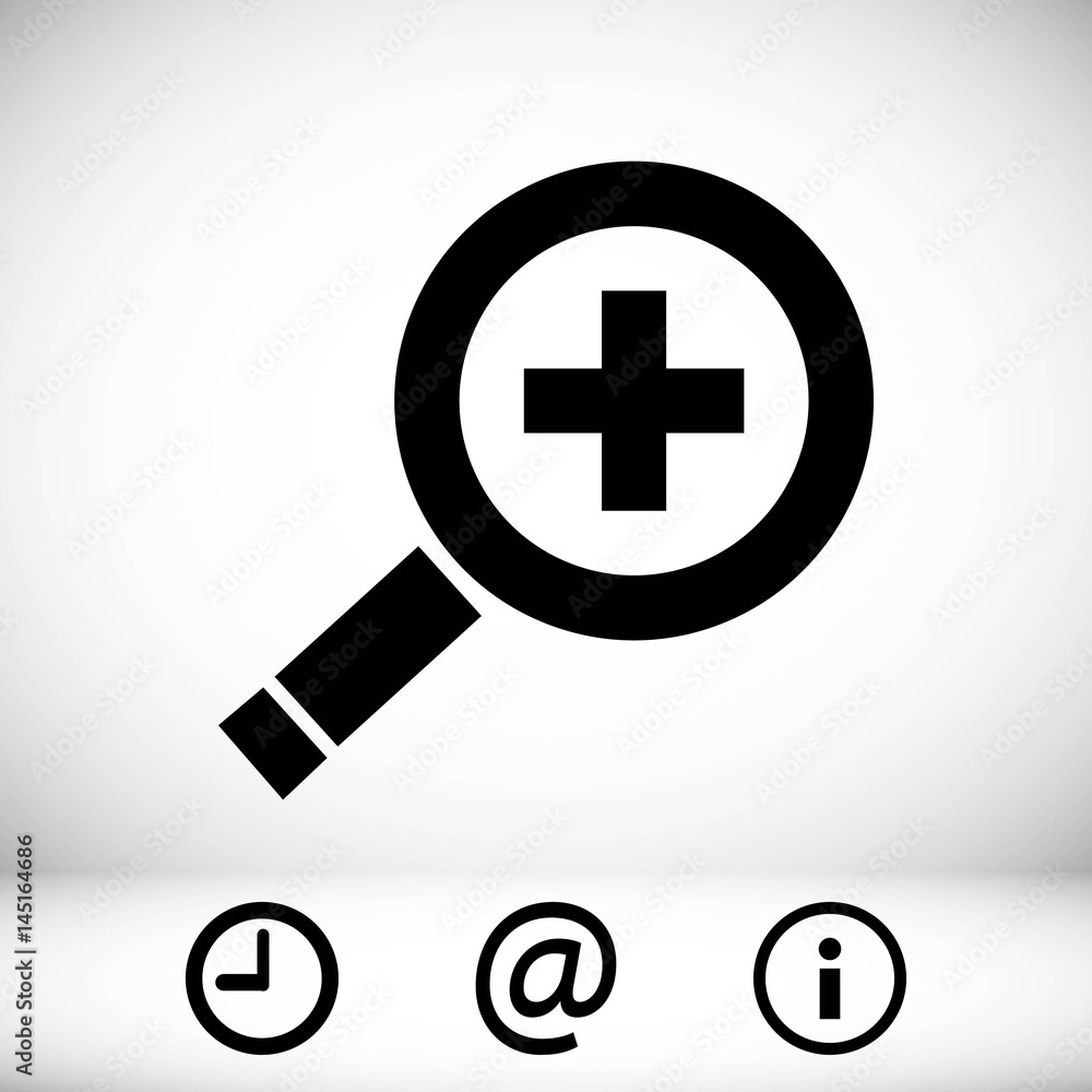 search icon stock vector illustration flat design search icon stock vector illustration flat design