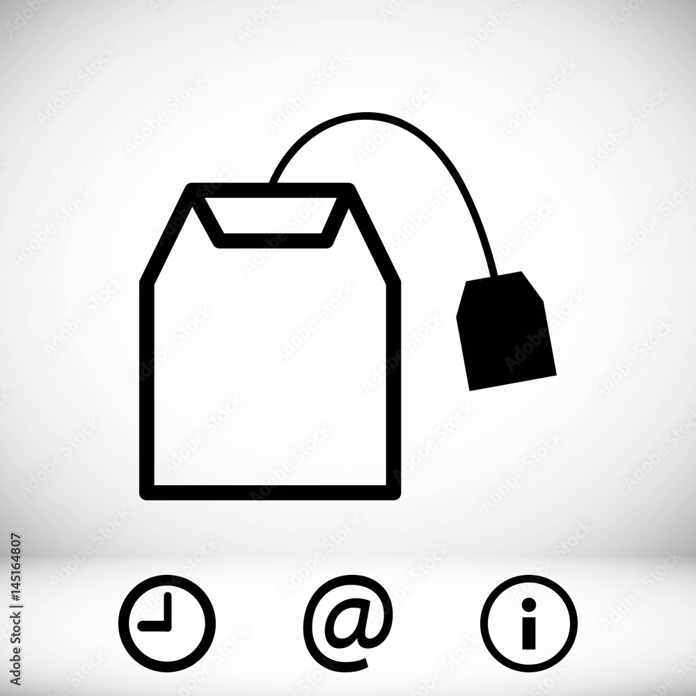 tea bag icon stock vector illustration flat design tea bag icon stock vector illustration flat design