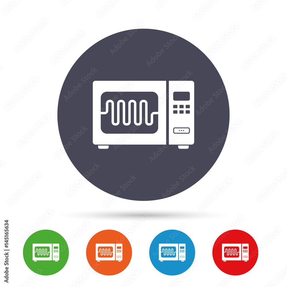 Microwave oven sign icon. Kitchen electric stove. Microwave oven sign icon. Kitchen electric stove.