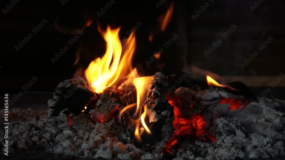 Relaxing fire in a bbq hut Relaxing fire in a bbq hut
