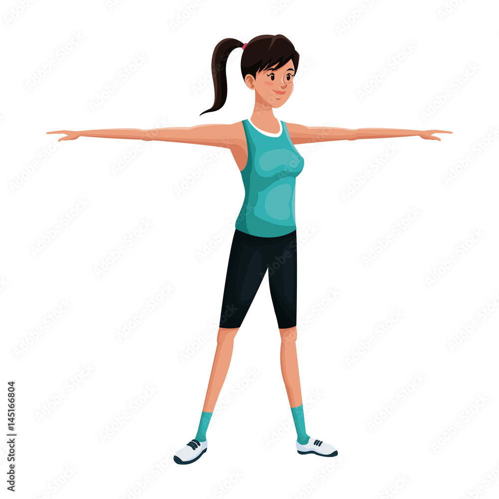 woman sports training exercise vector illustration eps 10 woman sports training exercise vector illustration eps 10