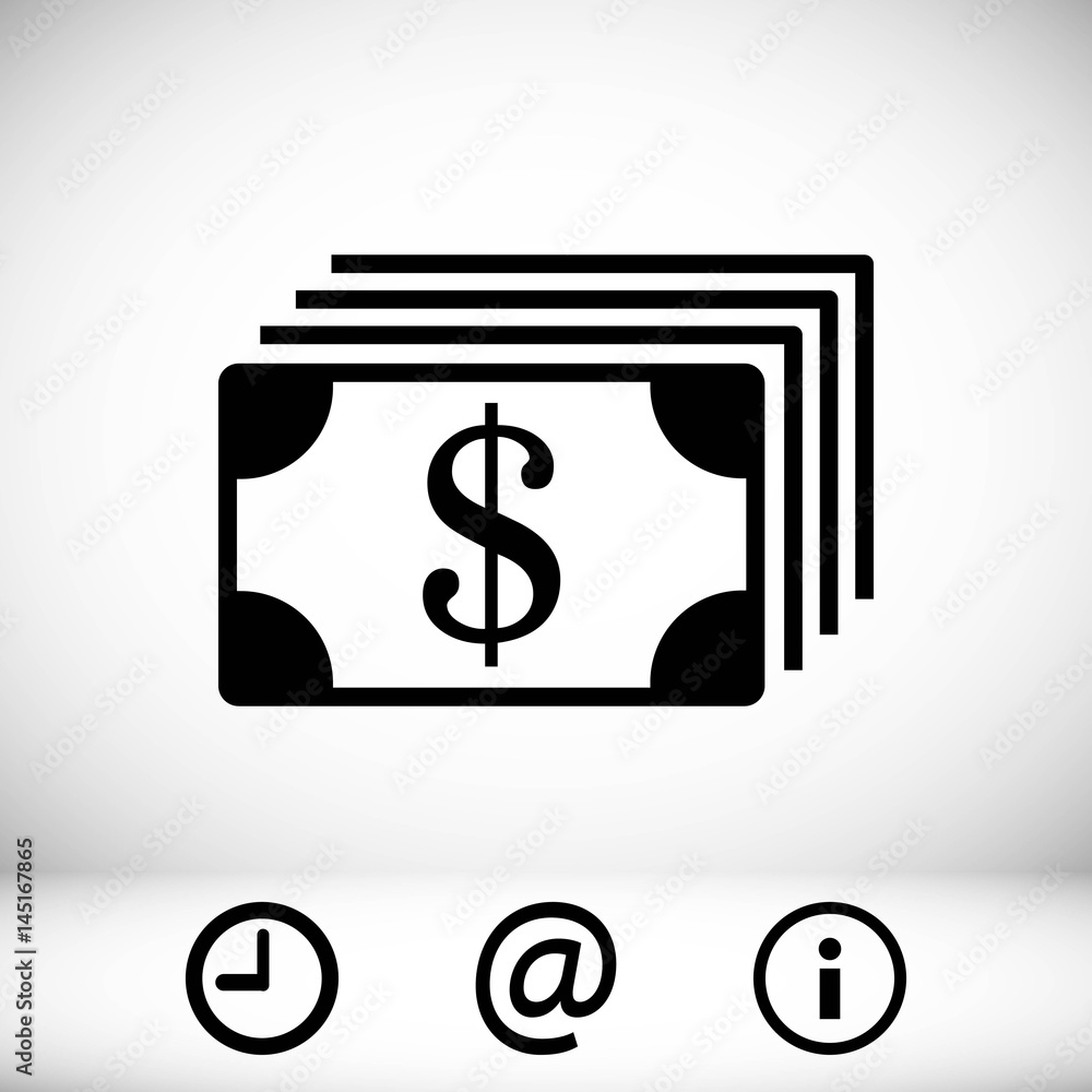 dollar money icon stock vector illustration flat design dollar money icon stock vector illustration flat design