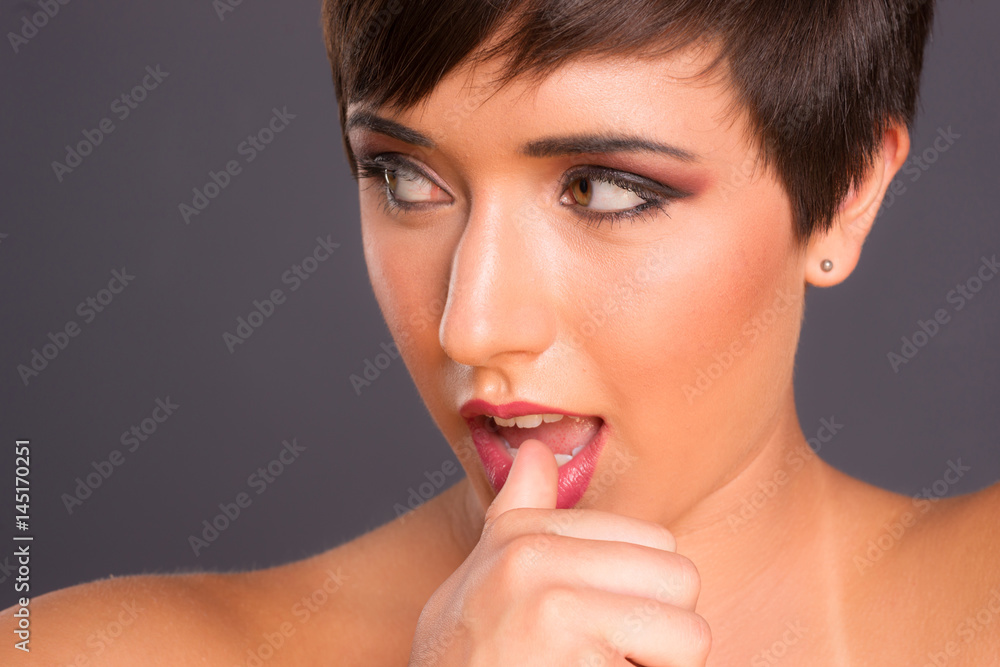 Headshot Female Young Woman Looking off Camera Left Headshot Female Young Woman Looking off Camera Left