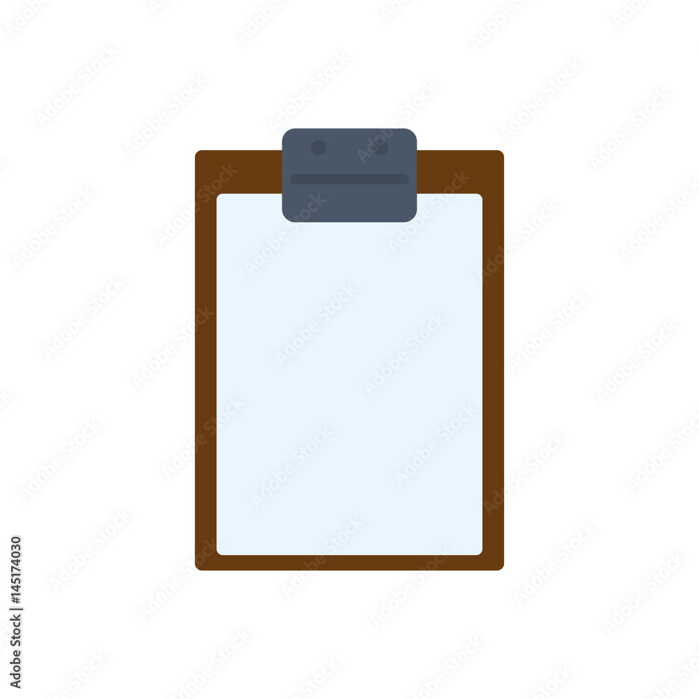 document holder paper sheet vector icon illustration