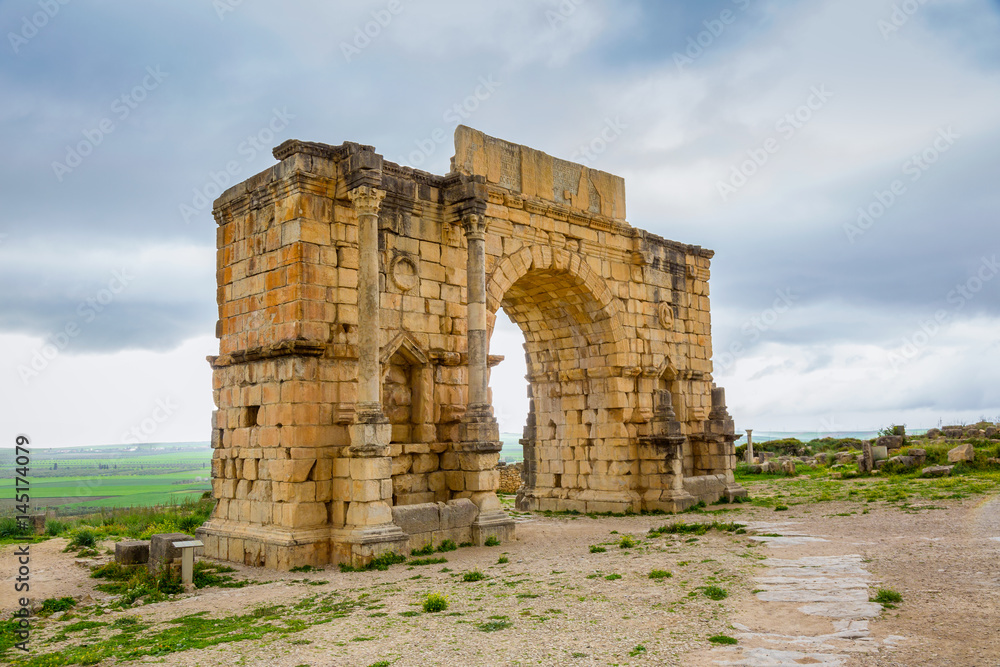 Excavations in the Archeologique de Volubilis, Morocco.