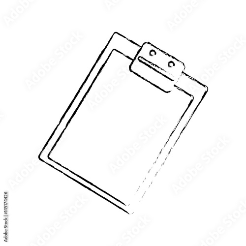 document holder paper sheet vector icon illustration