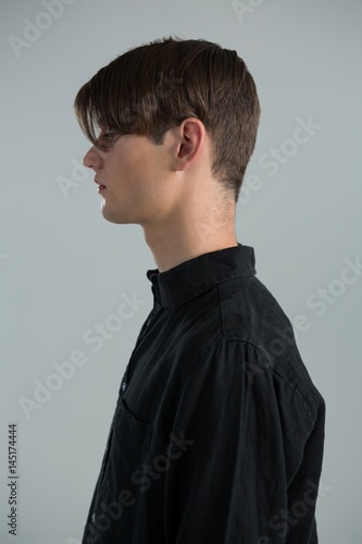 Side view of androgynous man © wavebreak3