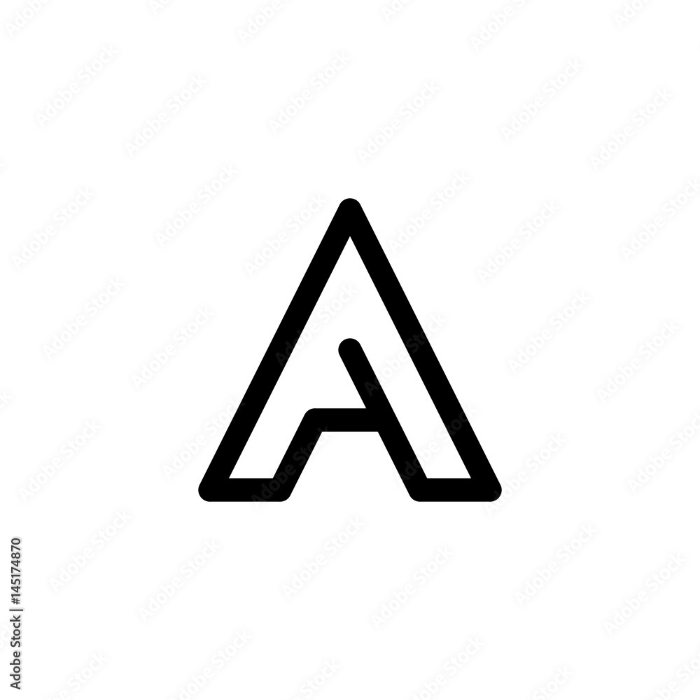 LEETER A LOGO ICON LEETER A LOGO ICON