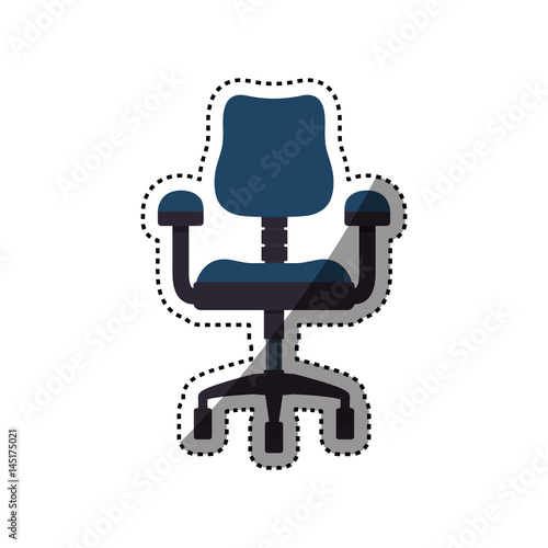chair office object vector icon illustration graphic design