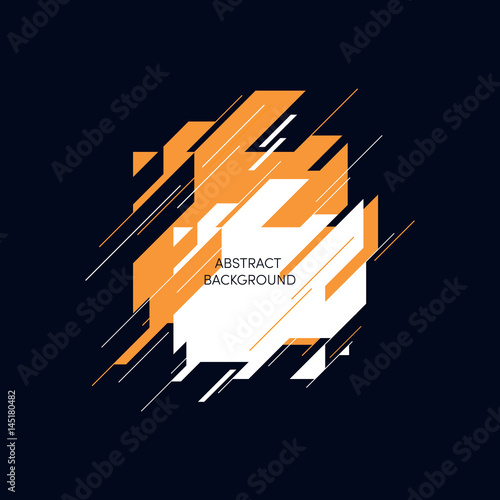 Abstract modern geometric isometric background, vector illustration