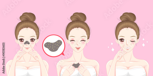 woman with acne problem