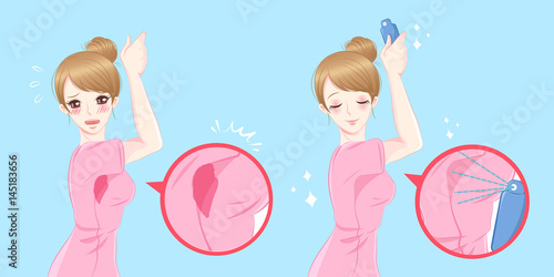 women with body odor