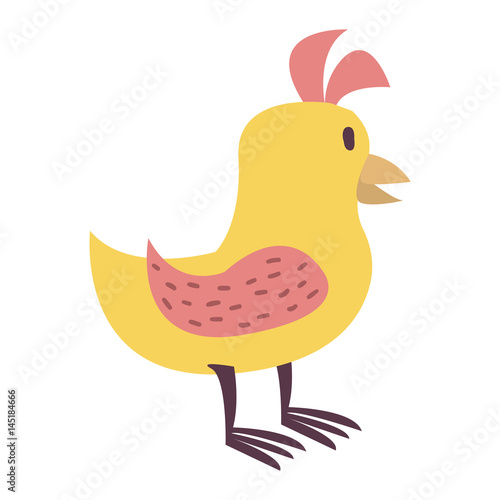 Cute bird vector illustration cartoon colorful