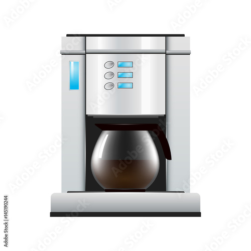 Realistic Coffee Maker Illustration