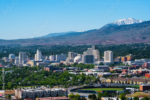Reno, Nevada skyline  photo