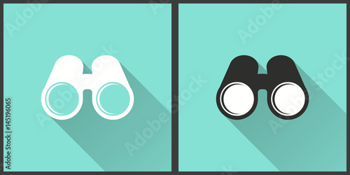 Binocular - vector icon.