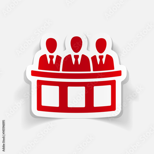 realistic design element. jurors