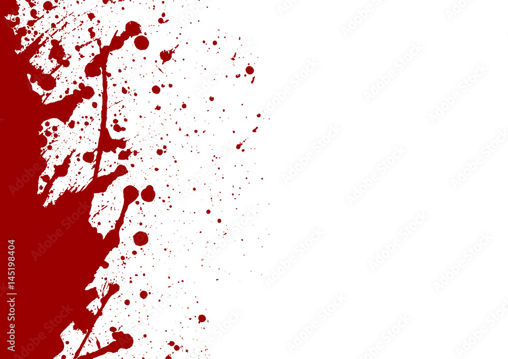 abstract vector paint splatter red color isolated background
