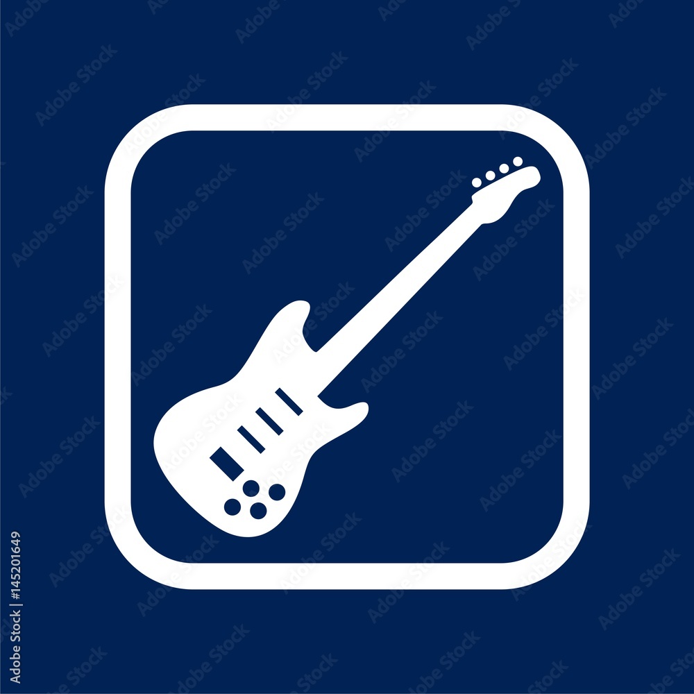 Electric guitar icon - Illustration
