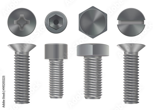 Metal bolts collection