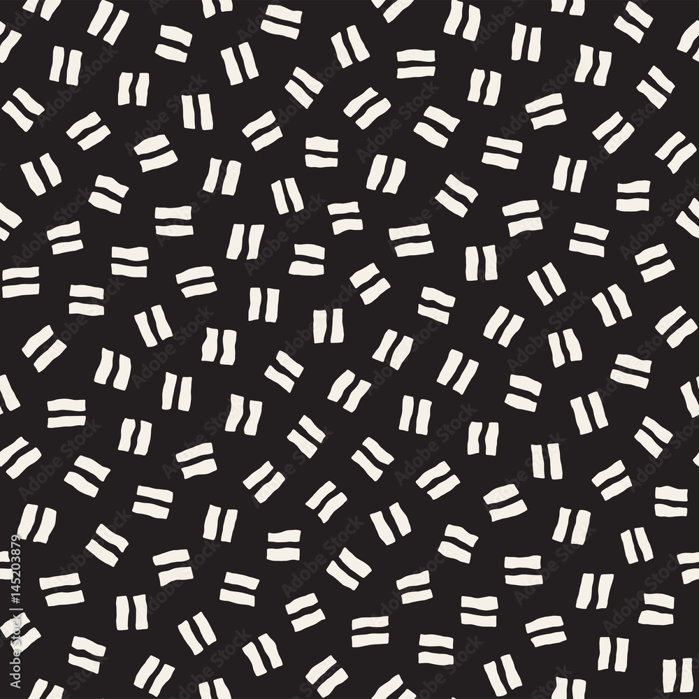 Vector Seamless Pattern. Abstract Background With Scattered Geometric Shapes. Vector Seamless Pattern. Abstract Background With Scattered Geometric Shapes.