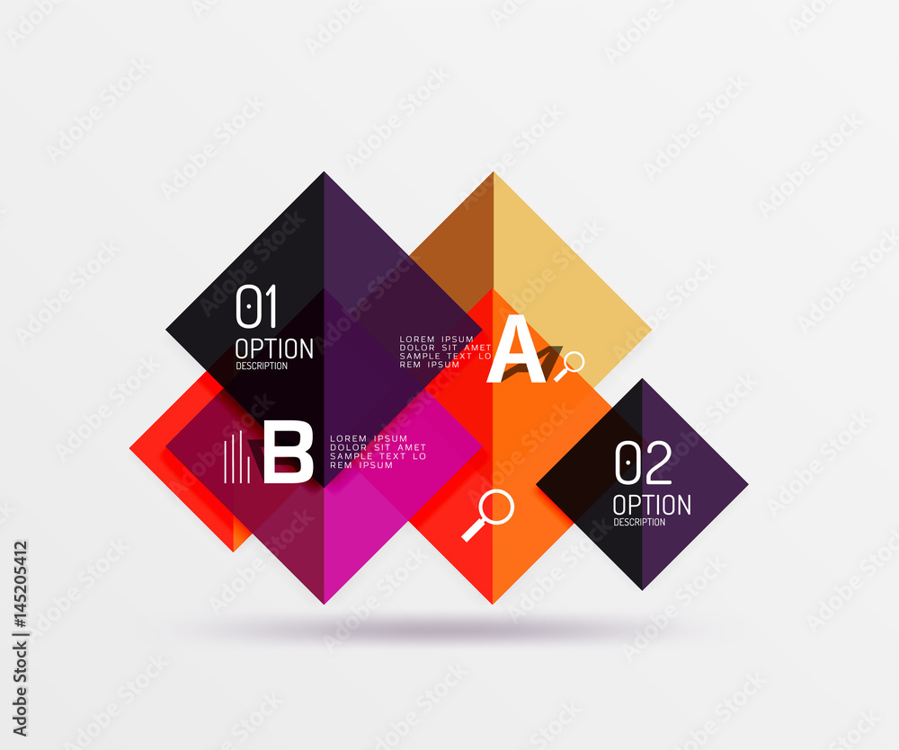 Square geometric abstract background Square geometric abstract background