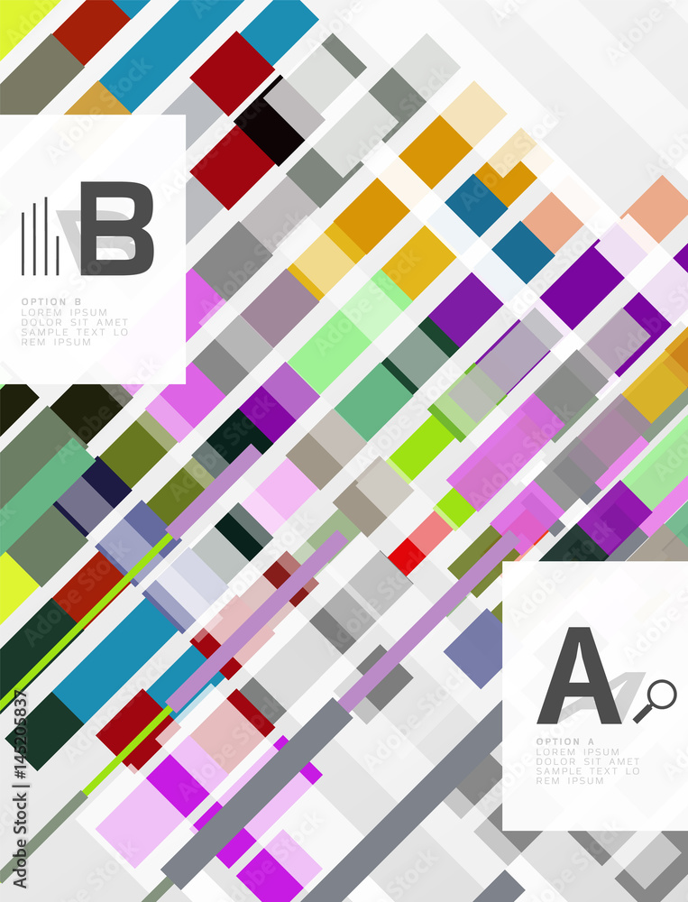 Abstract geometrical texture with infographic options Abstract geometrical texture with infographic options