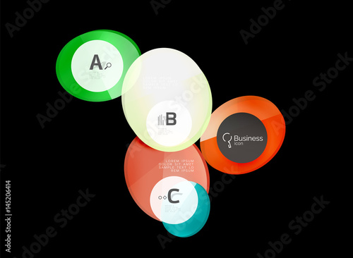 Glass circles on black Free Download Glass circles on black - GFXLoad