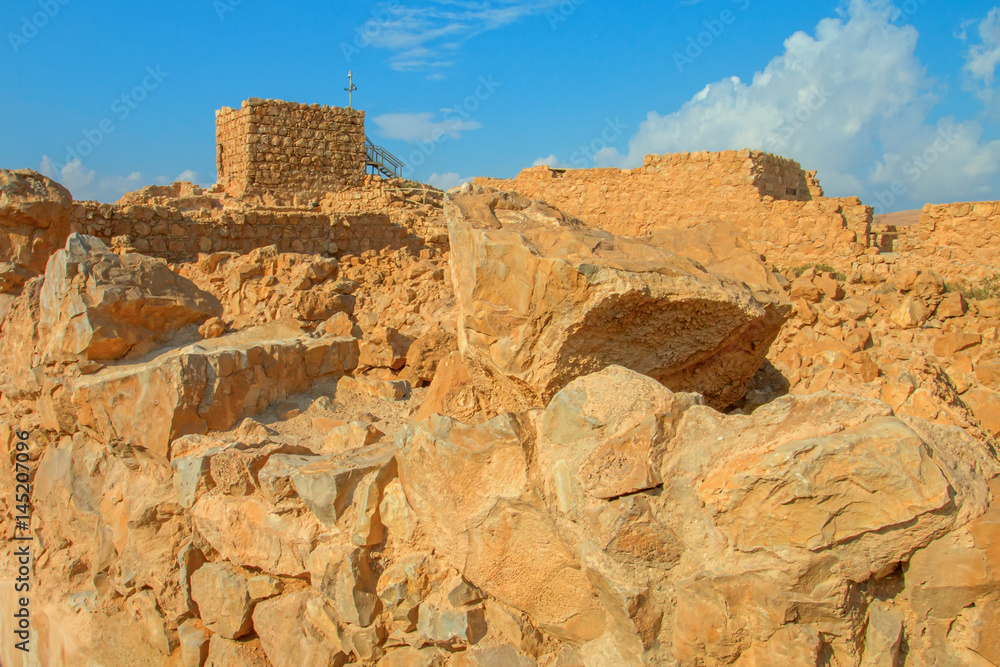 Ruins of Masada fortress, Israel Ruins of Masada fortress, Israel
