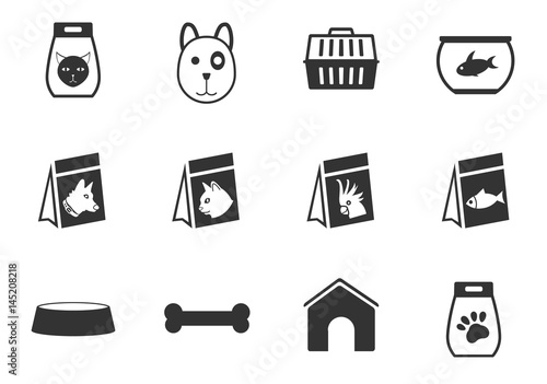 good for pets icon set