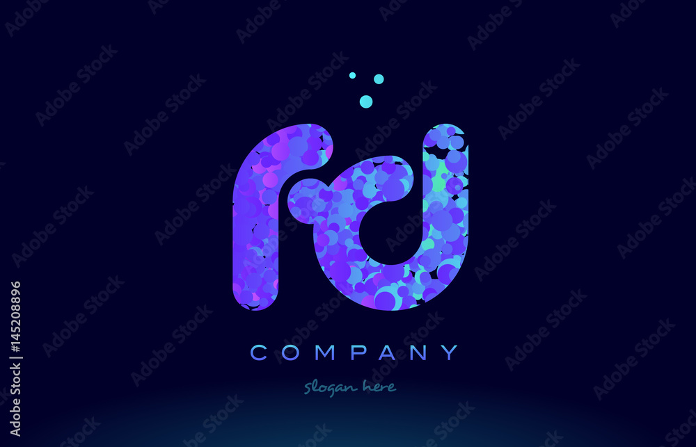 fd f d bubble circle dots pink blue alphabet letter logo icon vector fd f d bubble circle dots pink blue alphabet letter logo icon vector