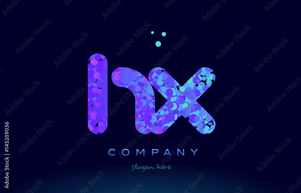 hx h x bubble circle dots pink blue alphabet letter logo icon vector hx h x bubble circle dots pink blue alphabet letter logo icon vector