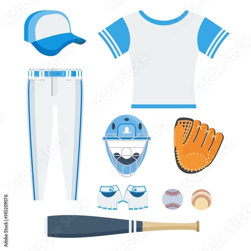 set of baseball equipment