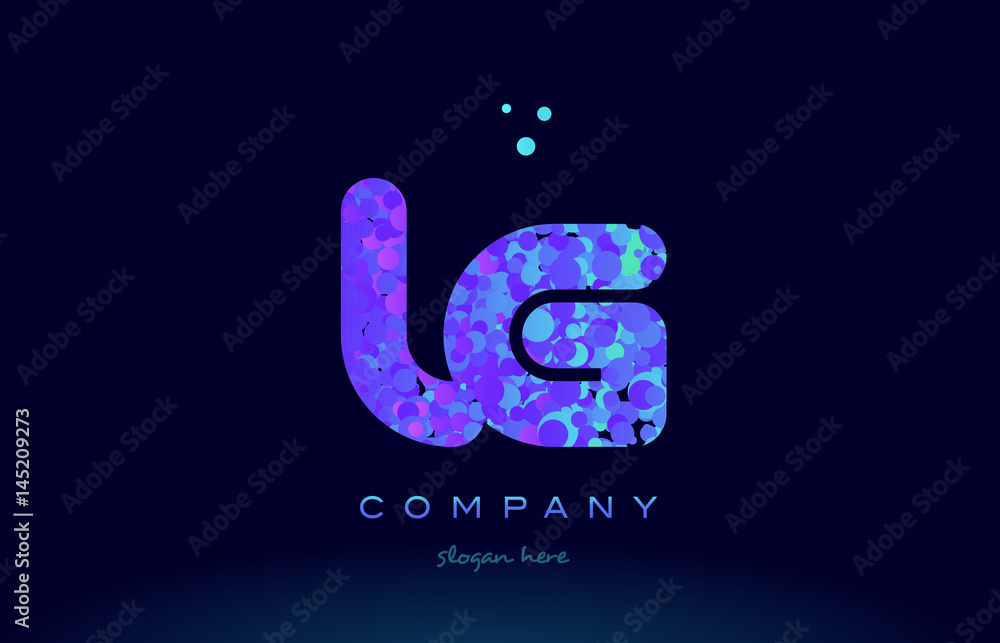lg l g bubble circle dots pink blue alphabet letter logo icon vector lg l g bubble circle dots pink blue alphabet letter logo icon vector