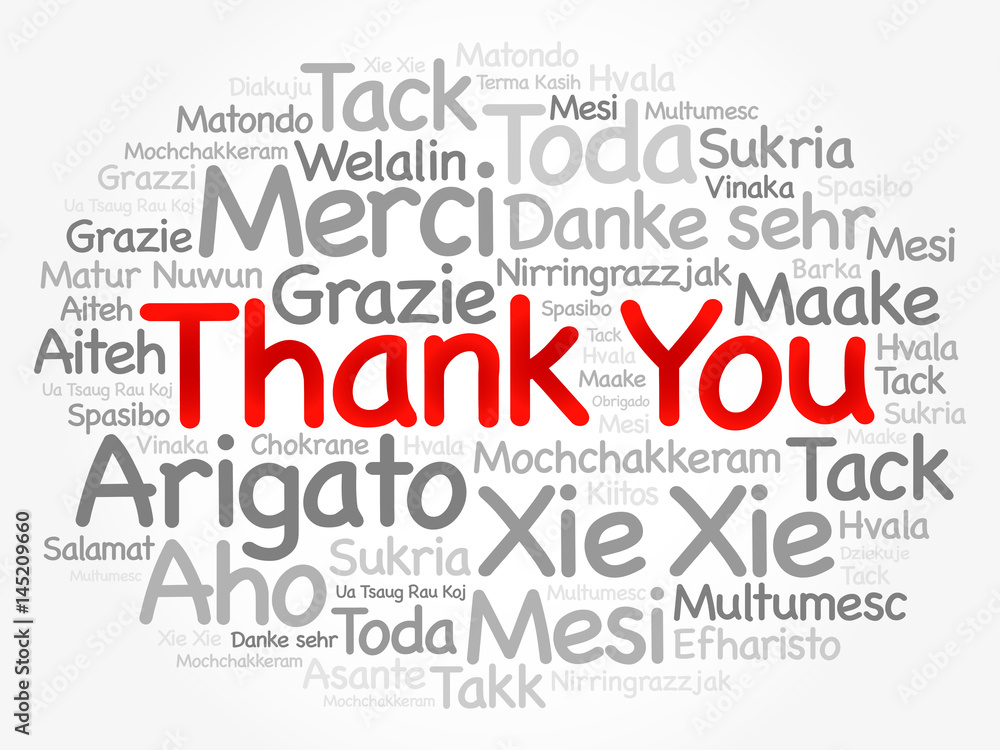 Thank You Word Cloud background, all languages, multilingual for education or thanksgiving day Thank You Word Cloud background, all languages, multilingual for education or thanksgiving day