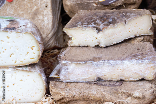 Cheese and wine, Typical products of Piedmonte, Italy