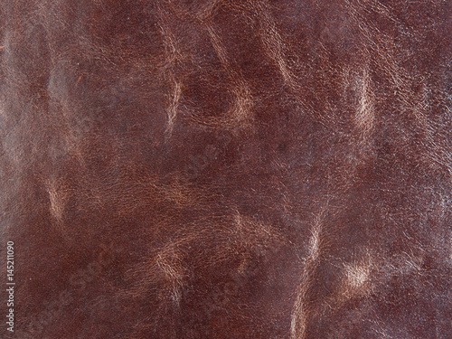 Background, texture of braun leather old material with embossed and patterned vintage eco style