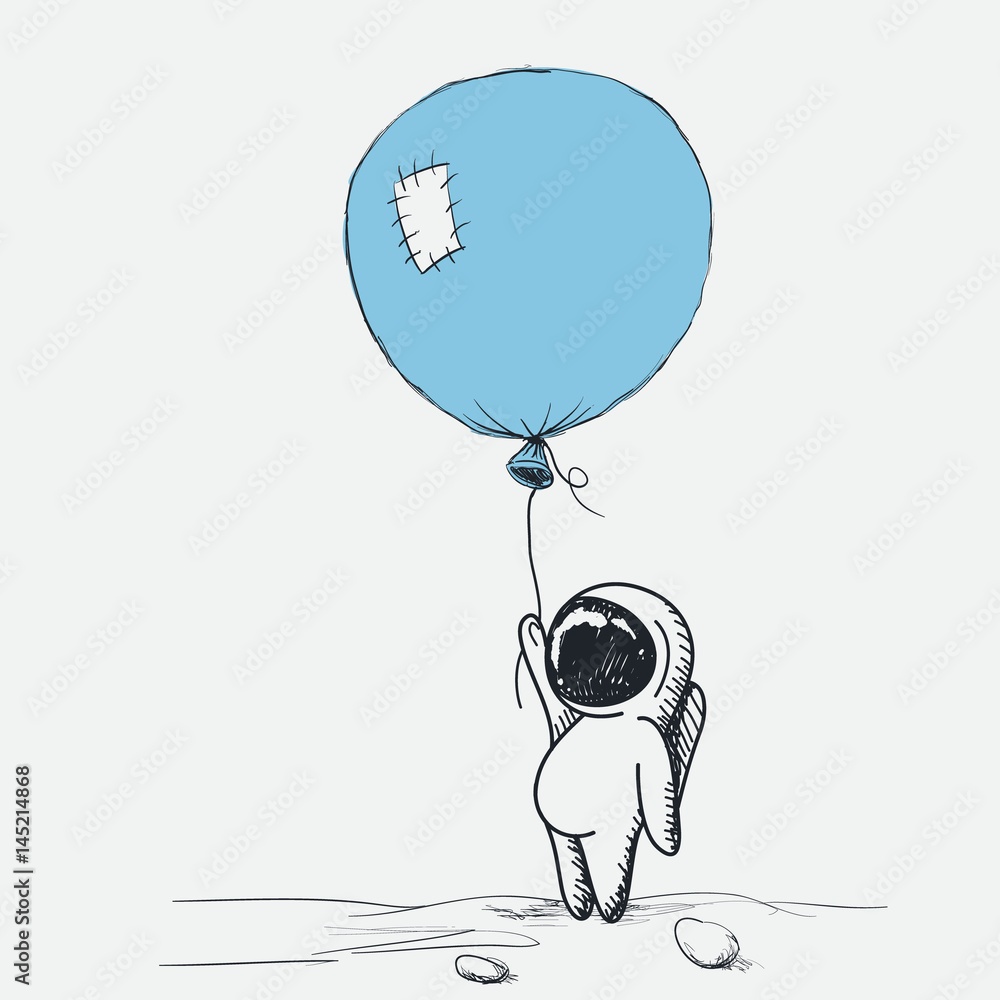 Space adventure of astronaut on the moon Space adventure of astronaut on the moon