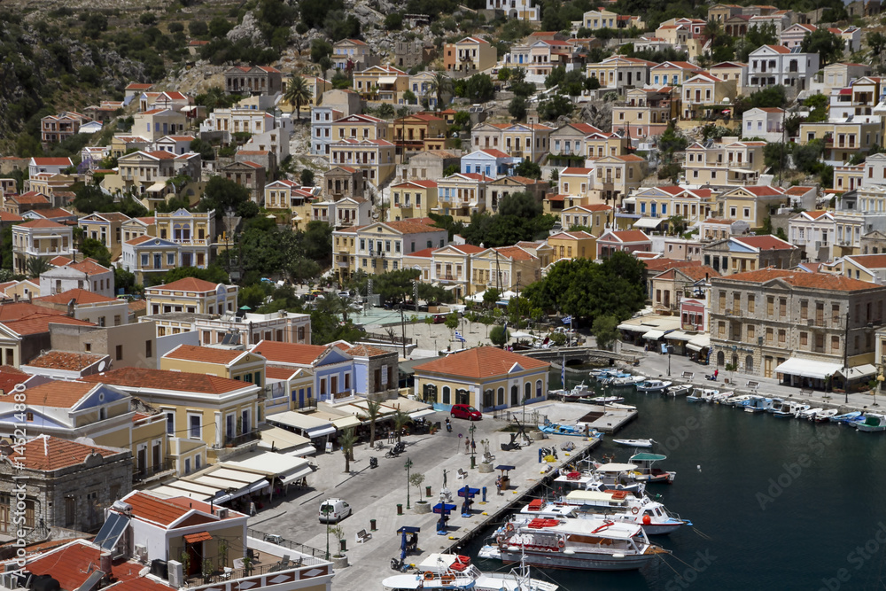 Port de Symi / Rhodes / Grèce / Site classé UNESCO