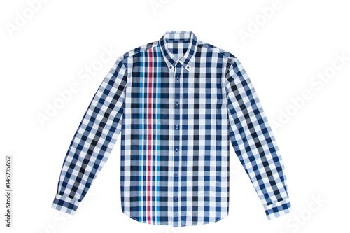 Man's cotton plaid shirt