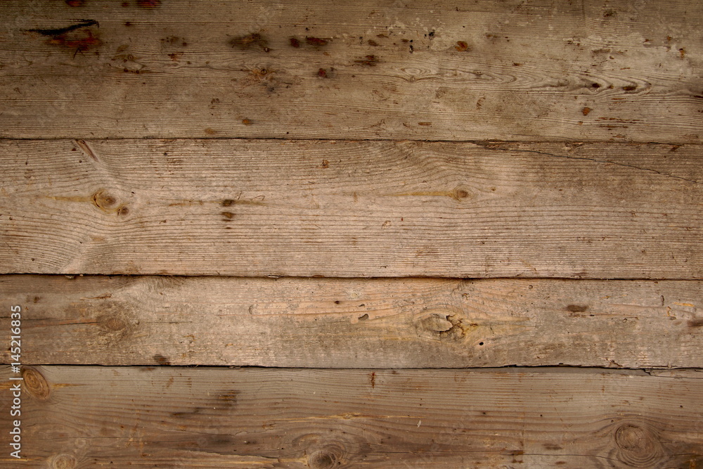 Fototapeta premium Dark Brown Old Vintage Wooden Planks Background