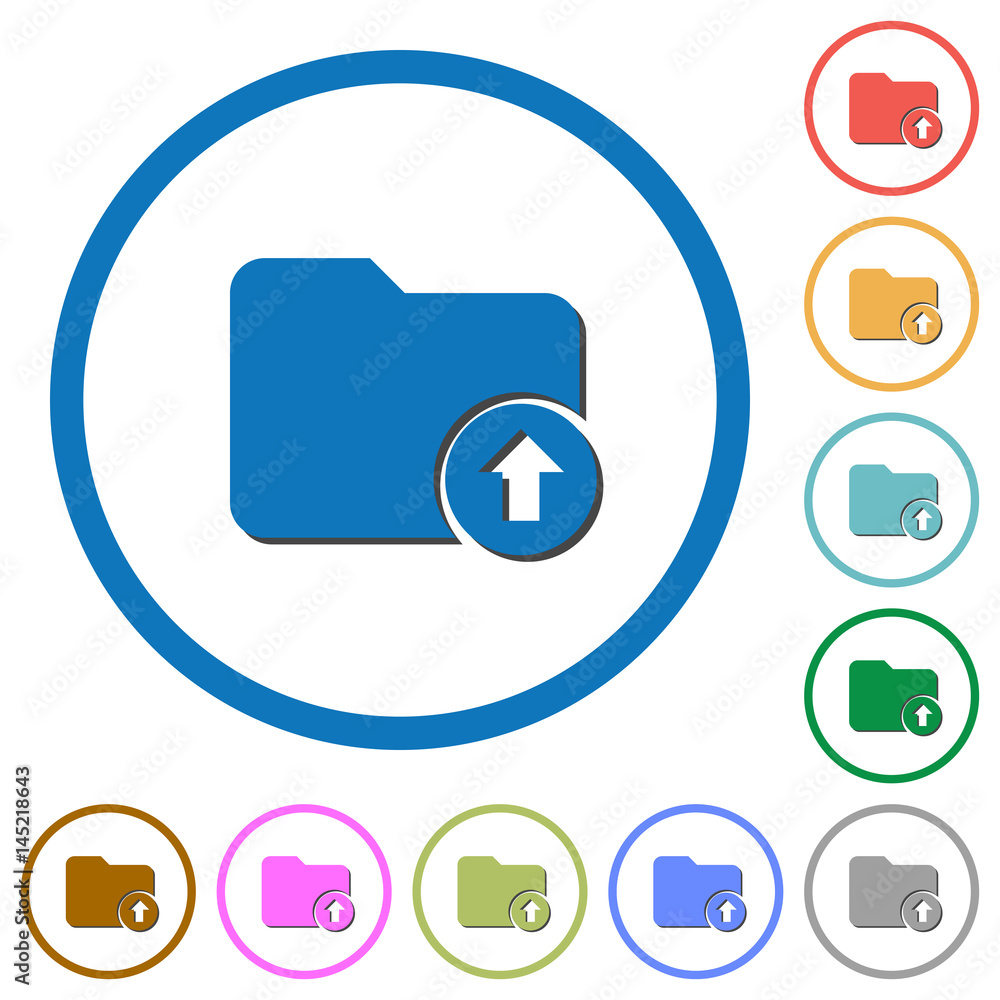 Move up directory icons with shadows and outlines Move up directory icons with shadows and outlines