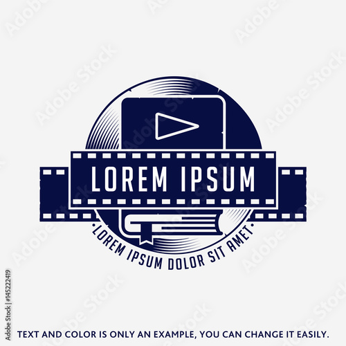Music, books, movies design template. Vector and illustration.