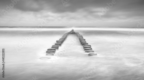 Ostseebad Zingst Langzeitbelichtung mit Wolken