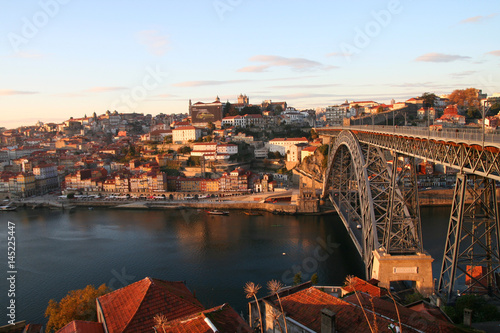 Foto Porto bridge Ponte Dom Luis I sunset