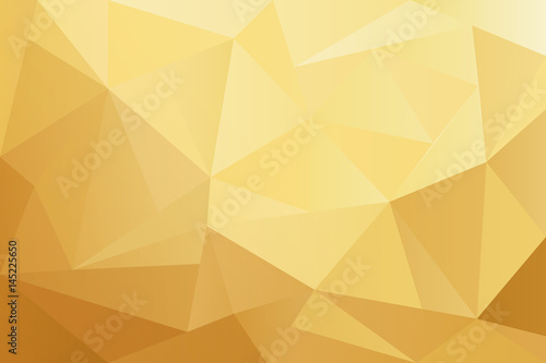 golden geometric shapes polygon background