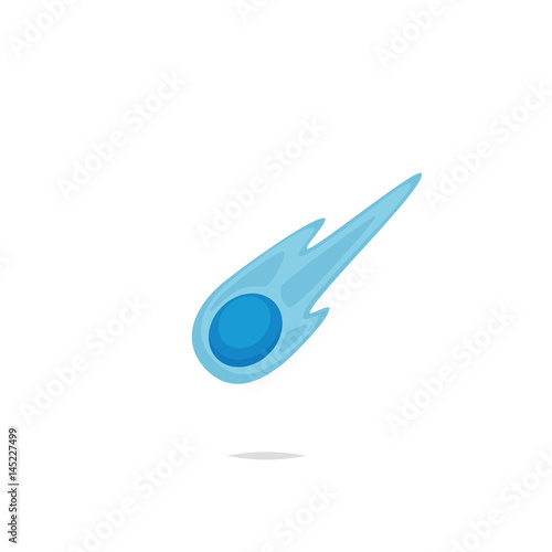 Comet vector isolated