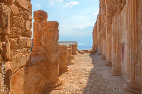 Ruins of Masada fortress, Israel photo