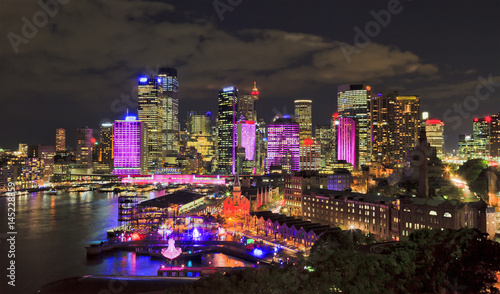 Photography Sy vivid 2012 CBD fr Bridge